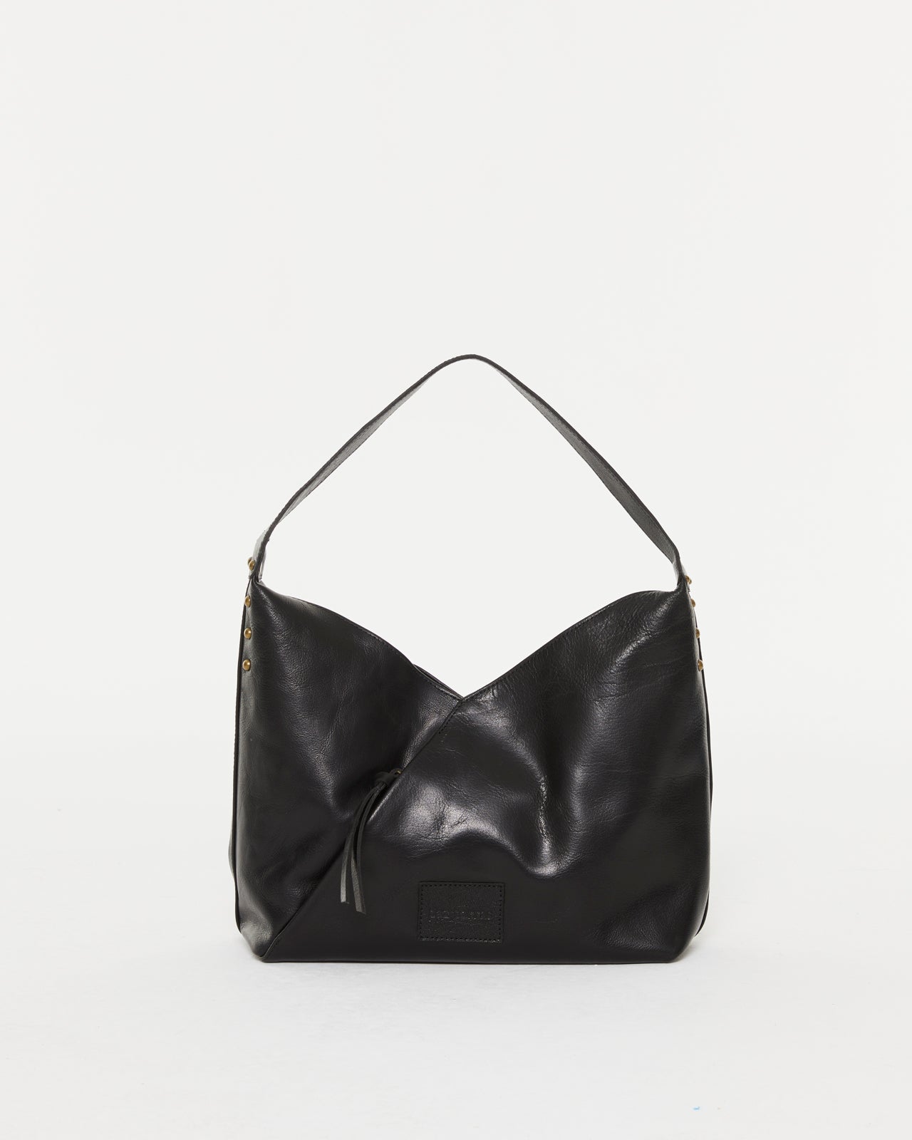 Bolso grande de piel de mujer con bolsillo exterior