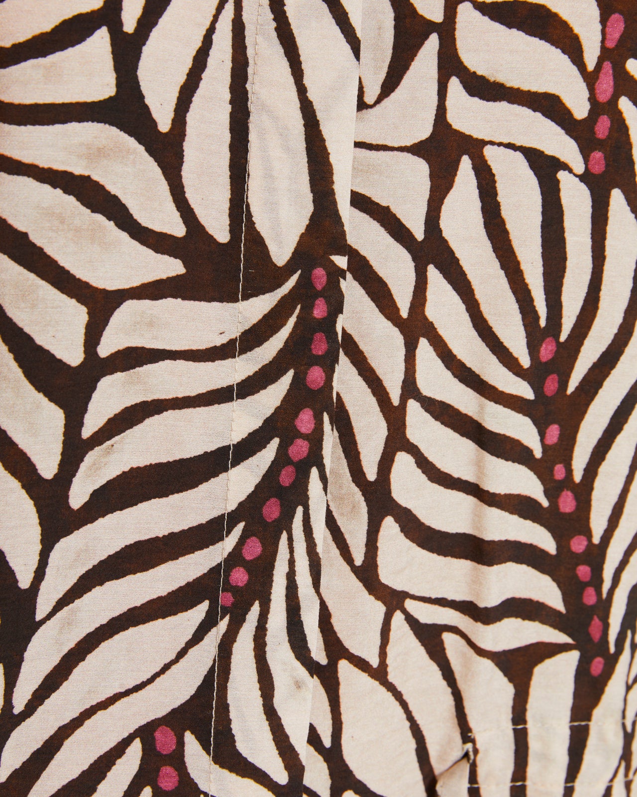 Camisa de mujer estampada cuello camisero manga francesa