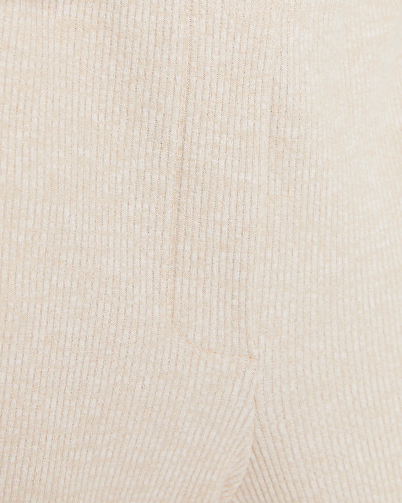Pantalon droit pour femme en maille côtelée et taille élastique