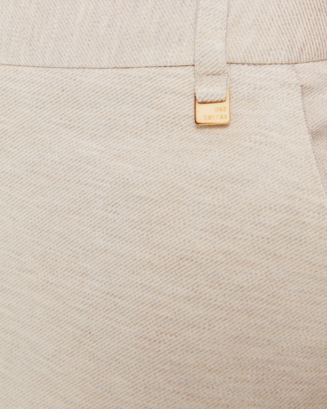 Pantalon droit en maille pour femme avec poches