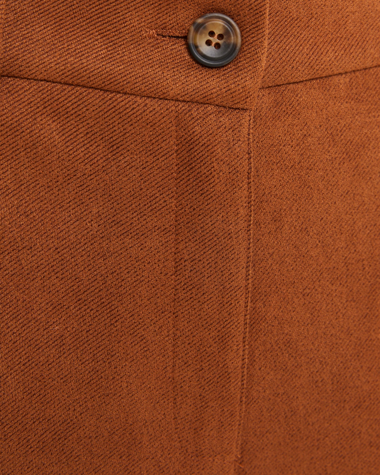 Pantalon droit effet daim pour femme avec poches latérales