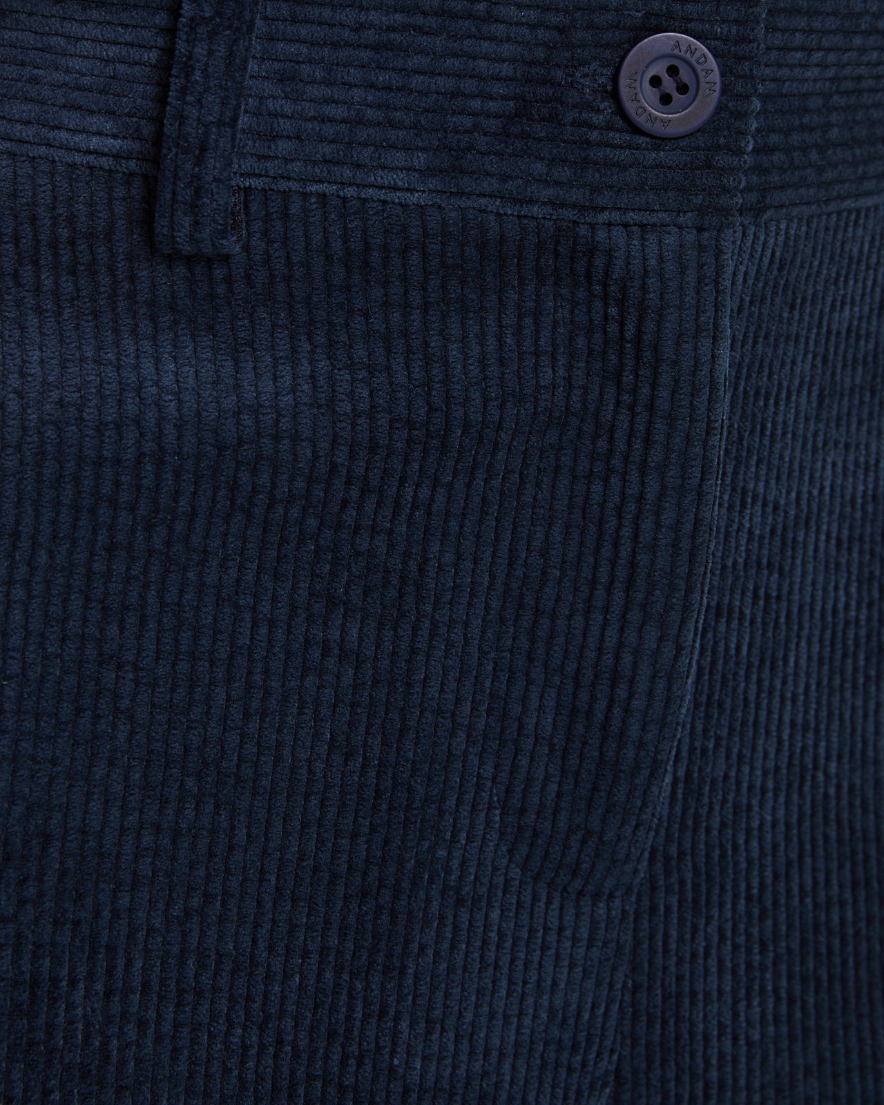 Pantalon droit en velours côtelé pour femme avec taille élastique