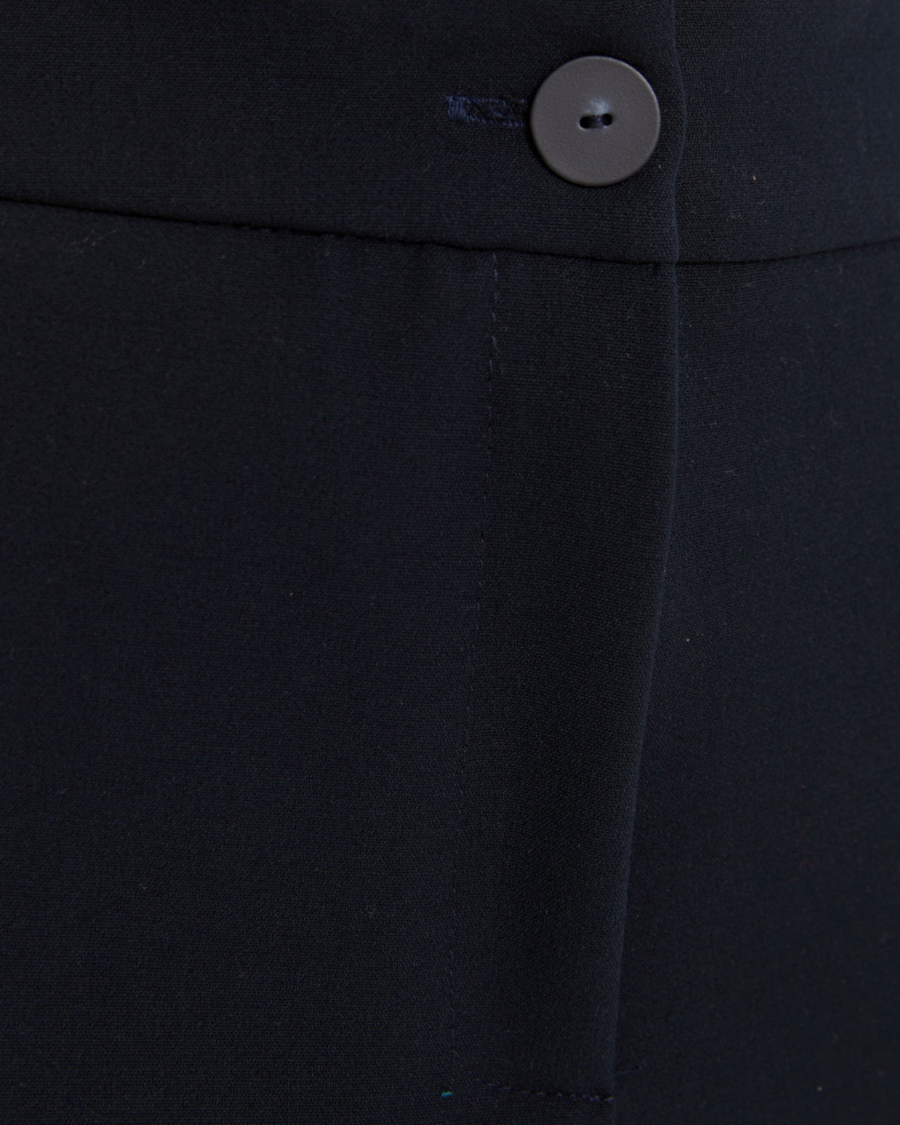 Pantalon droit femme en maille roma avec ourlet retroussé