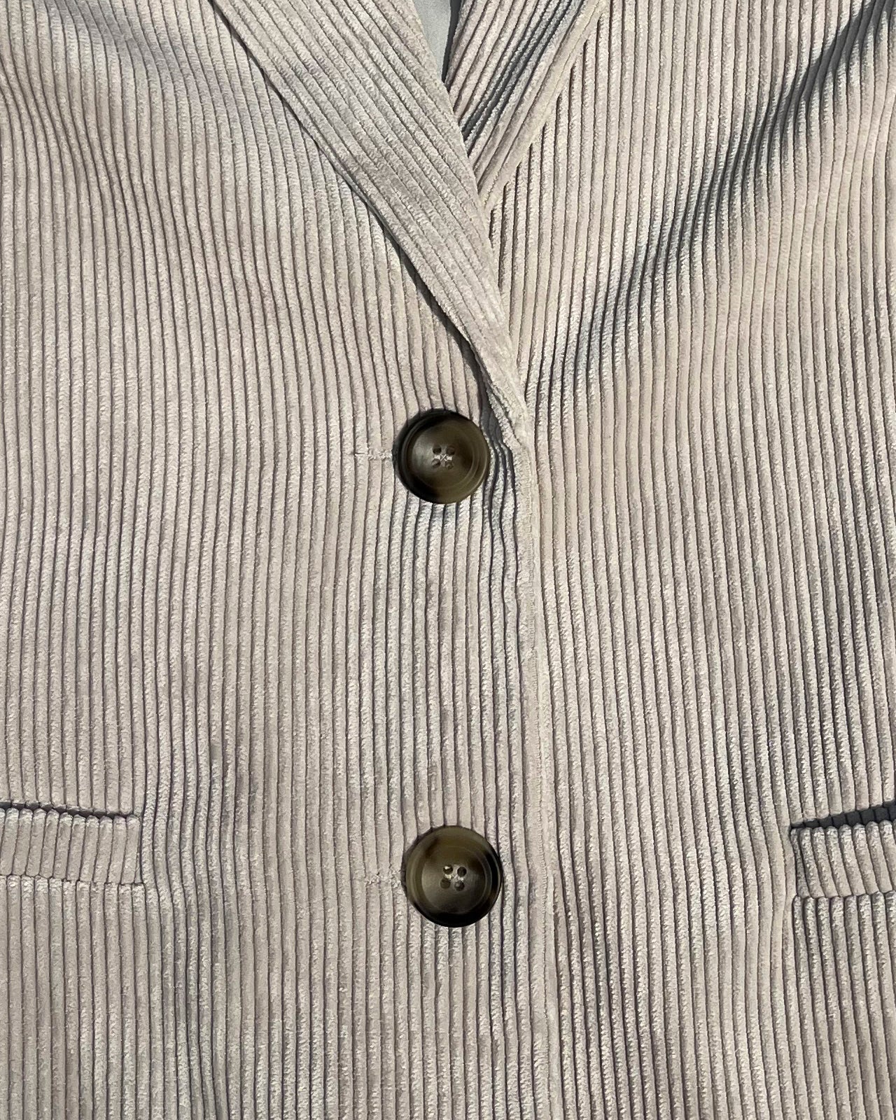 Blazer de mujer básica de pana cuello solapa