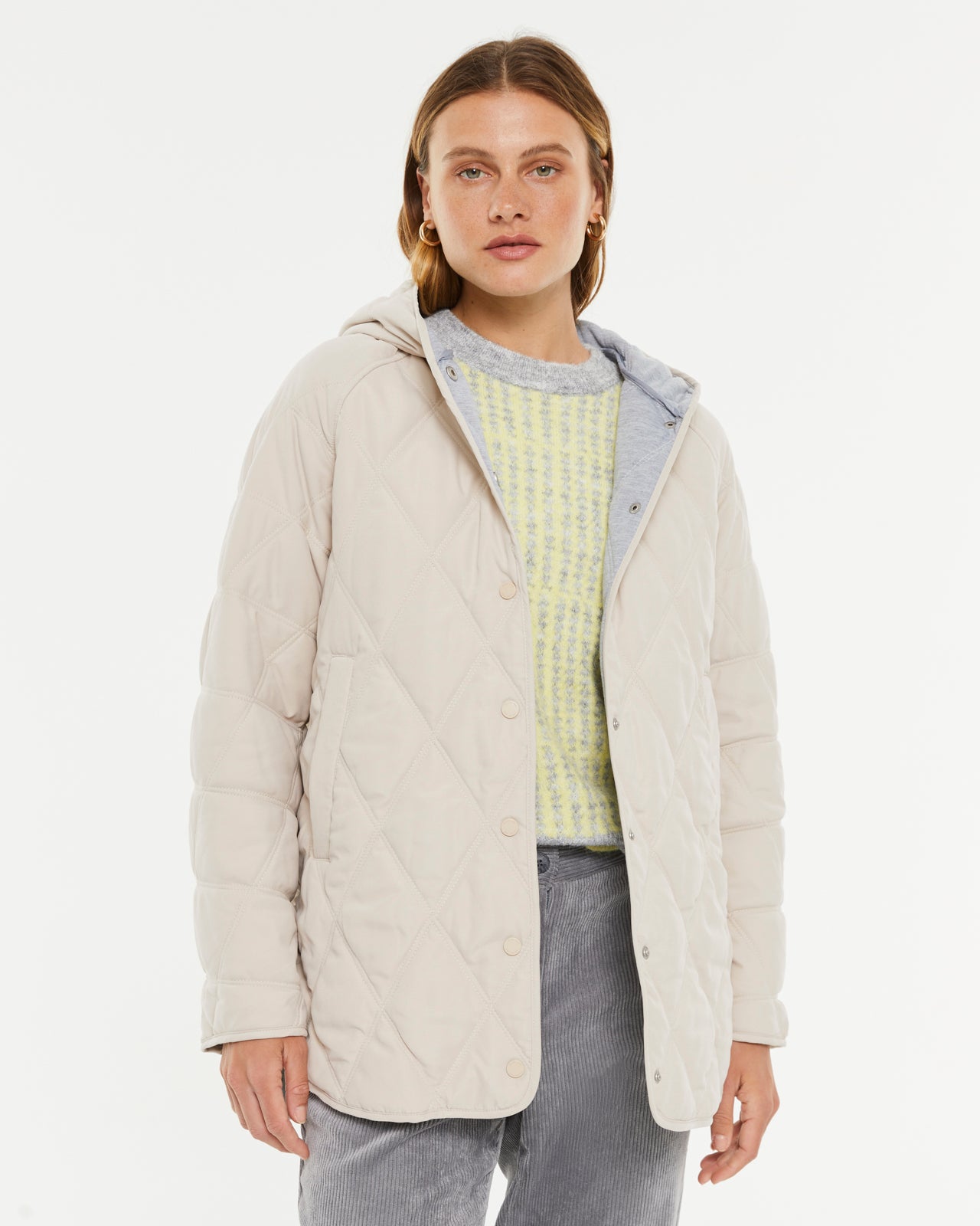 Parka de mujer acolchada con capucha