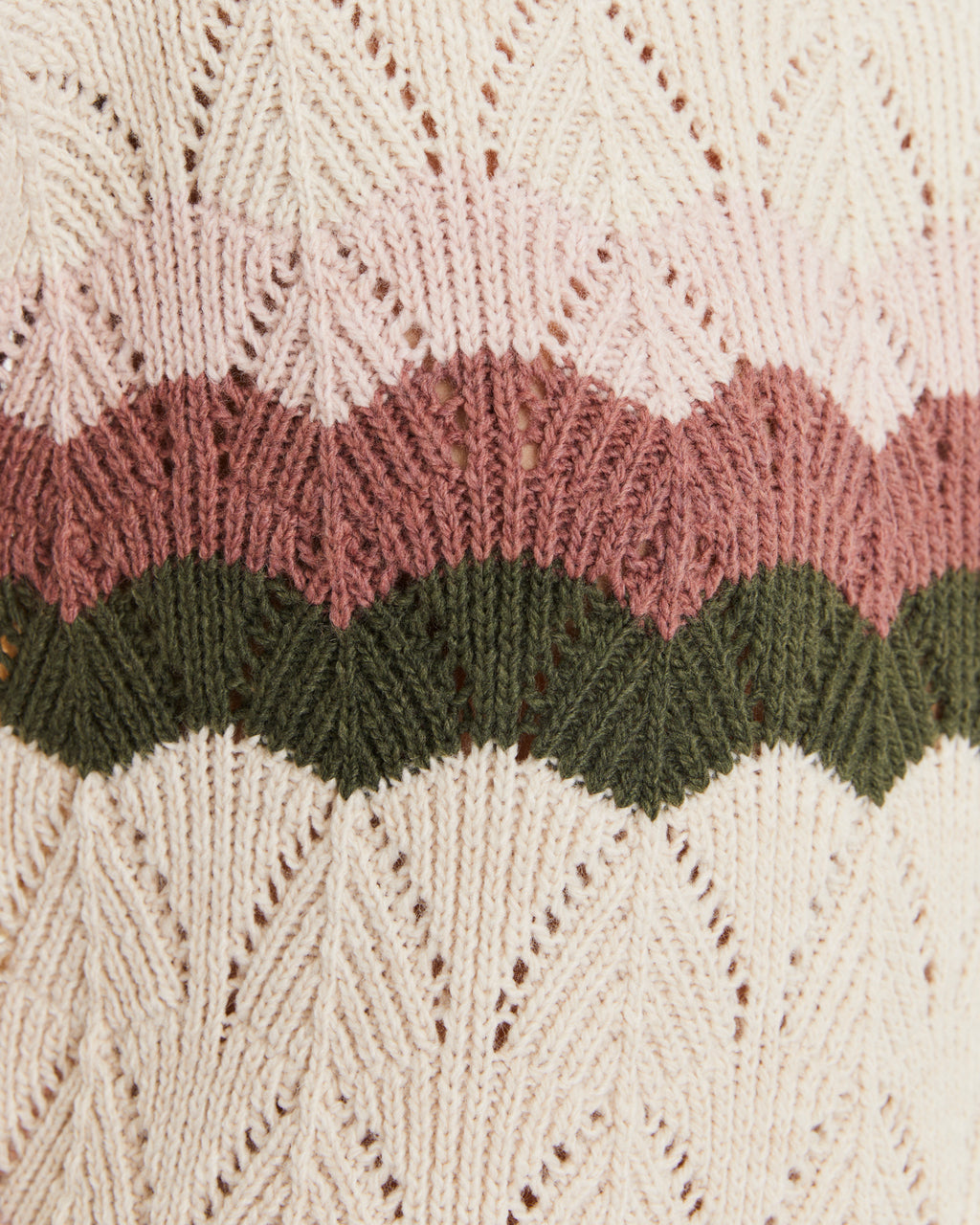 Pull rayé à manches longues et col rond pour femme