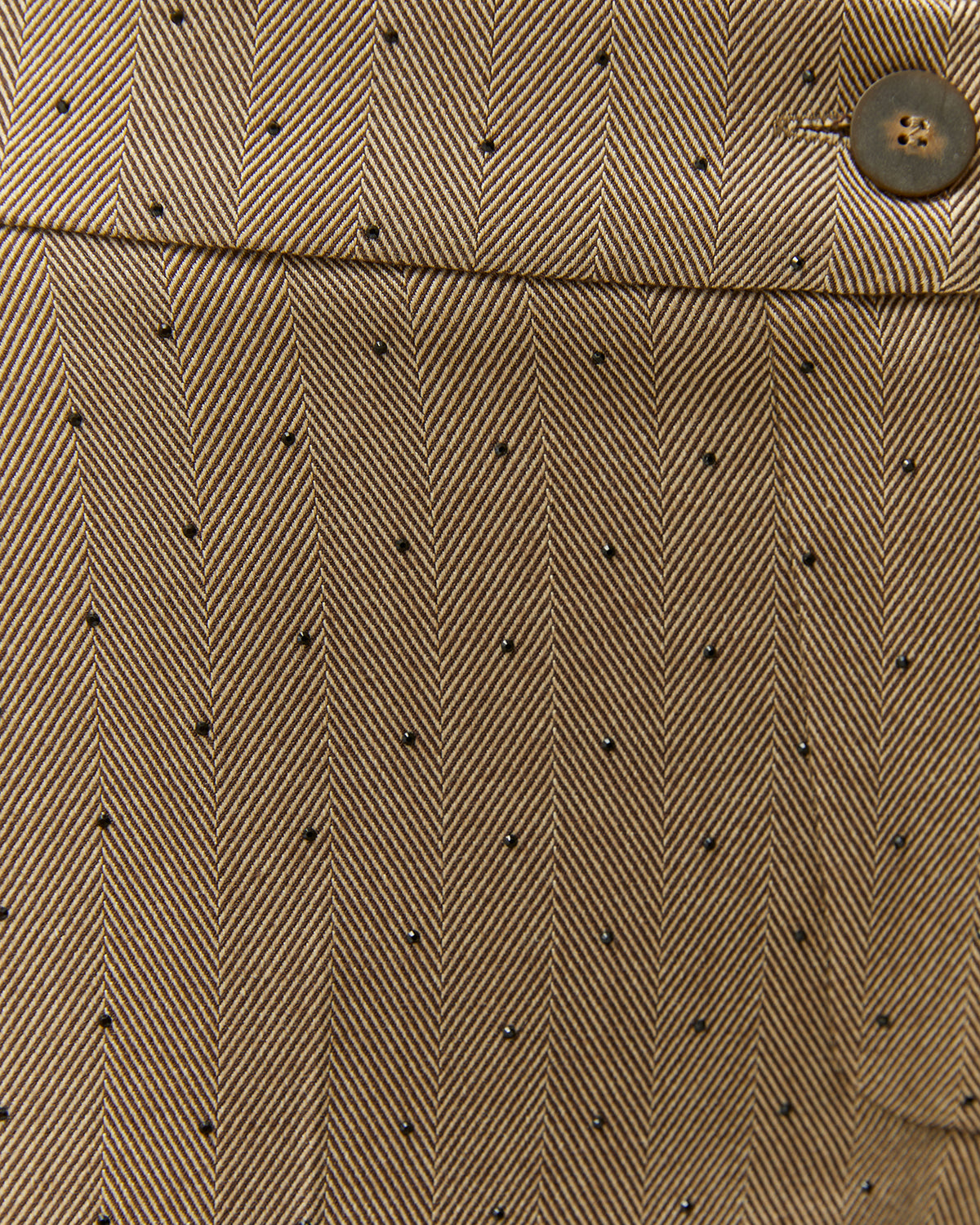 Pantalón tobillero de mujer tejido con strass