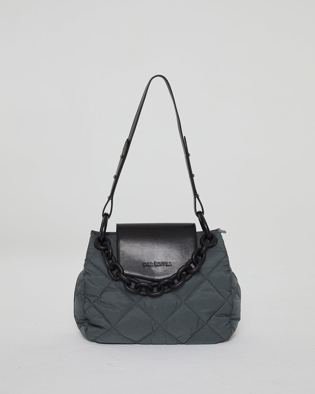 Women's quilted two-tone bag