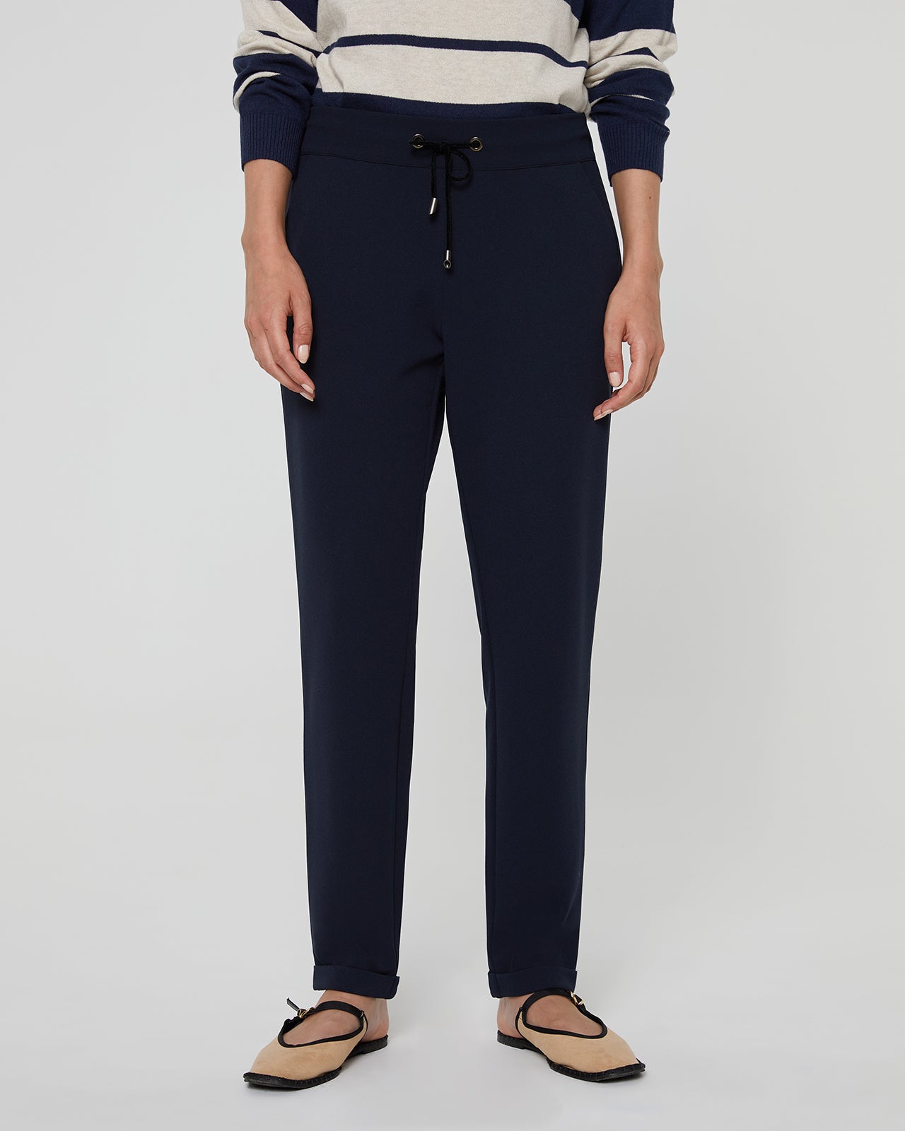 Women's jogger with elastic waist and French pockets