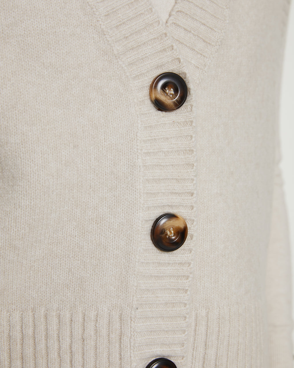 Women's open knit vest with buttons