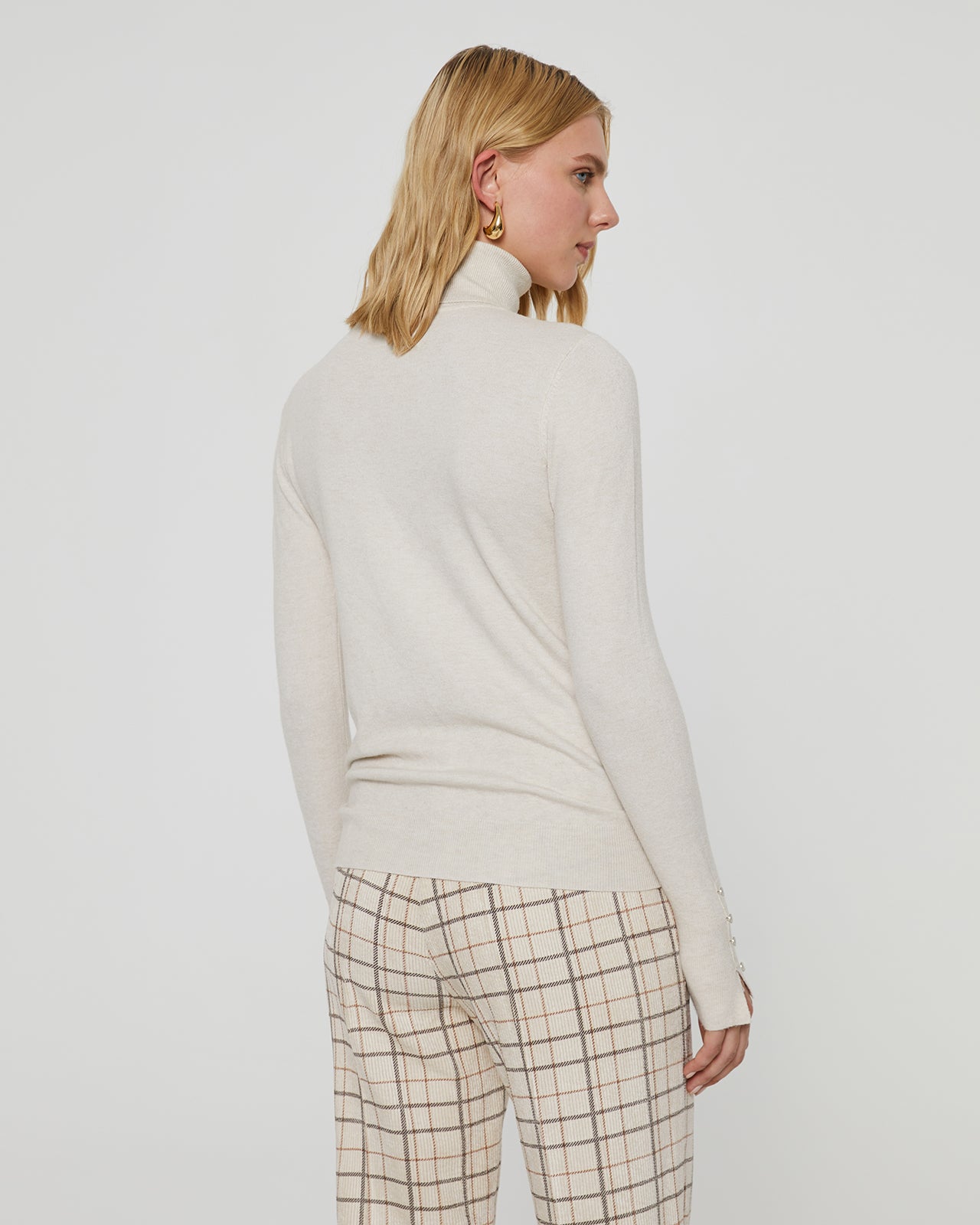 Basic women's turtleneck sweater