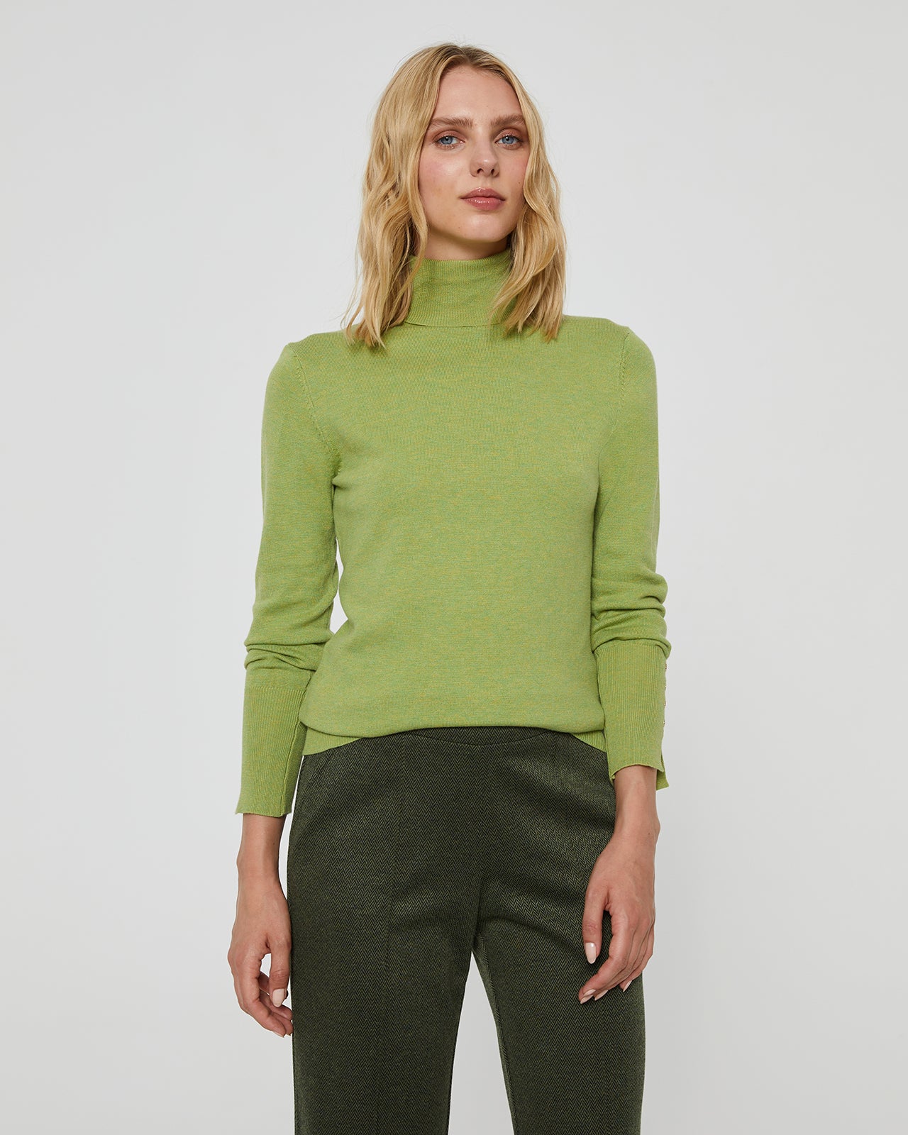 Basic women's turtleneck sweater