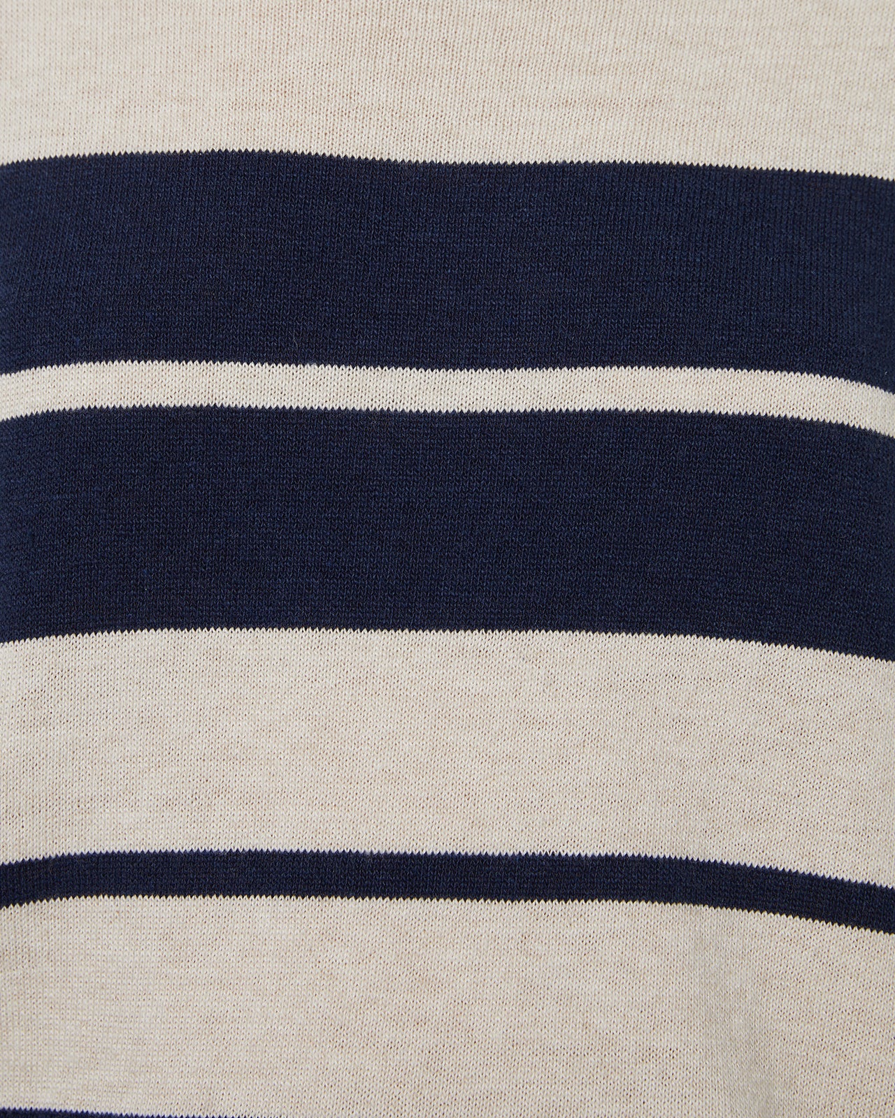 Women's two-tone striped round neck sweater