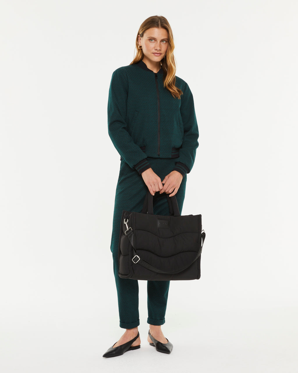 Grand sac PC matelassé pour femme