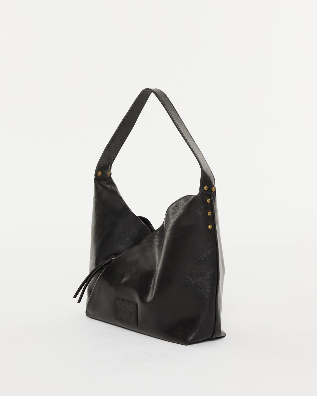 Bolso grande de piel de mujer con bolsillo exterior