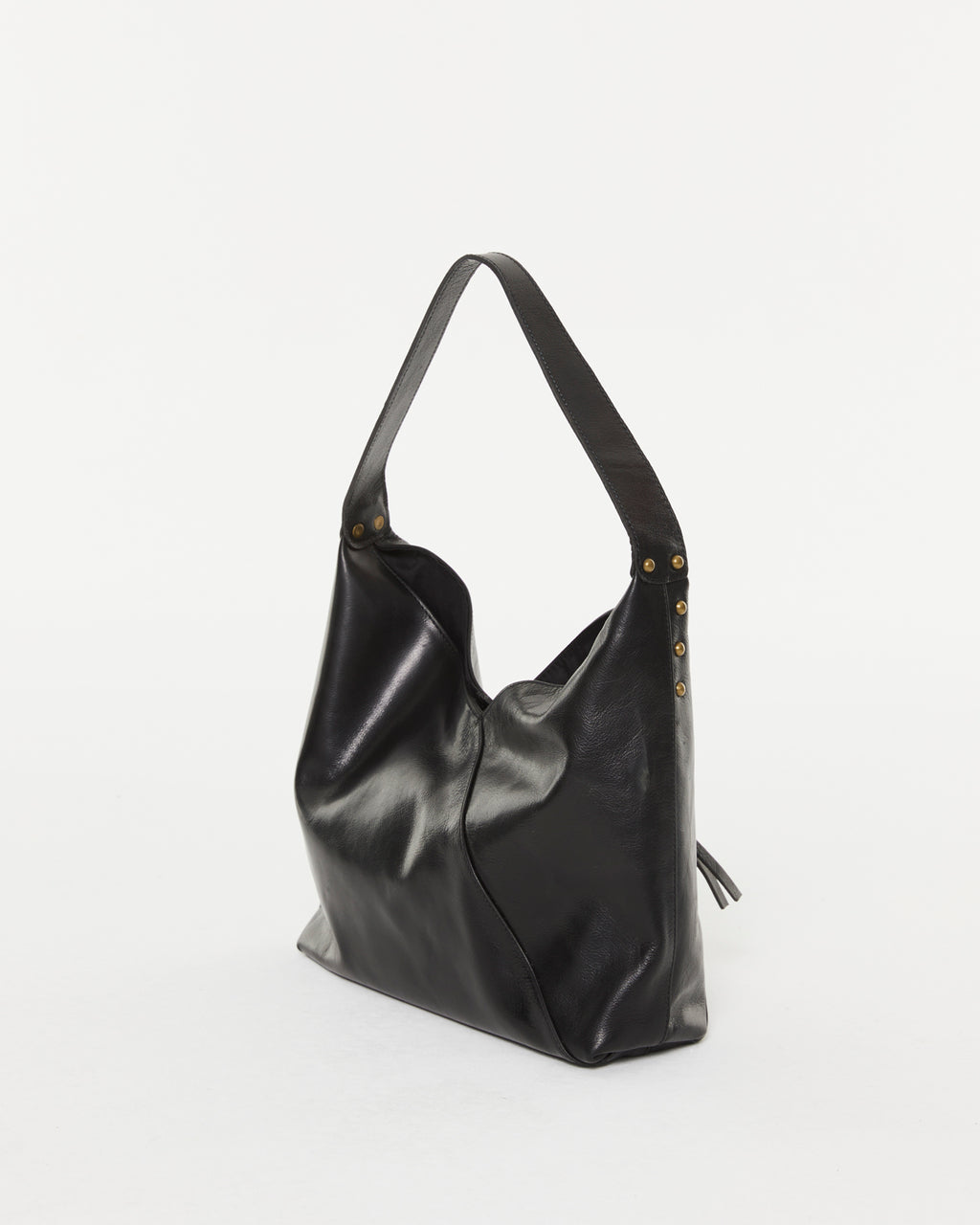 Bolso grande de piel de mujer con bolsillo exterior