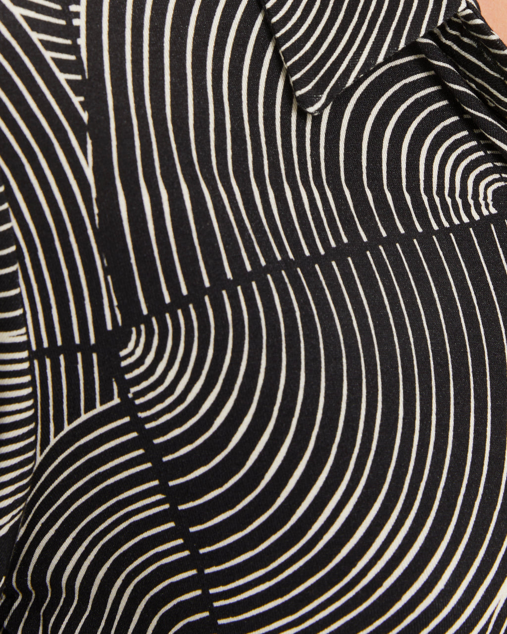 Camisa de mujer punto estampado cuello camisero