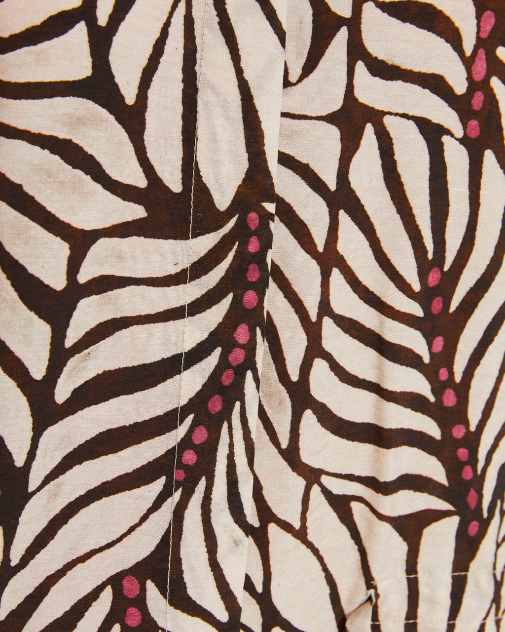 Camisa de mujer estampada cuello camisero manga francesa