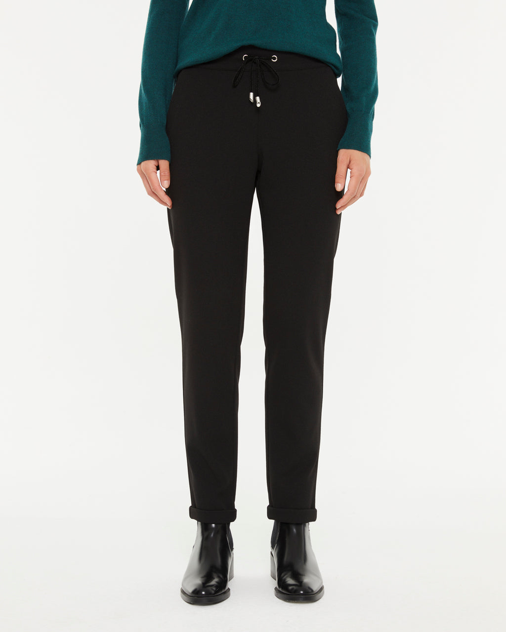 Jogger de mujer de punto cintura elástica