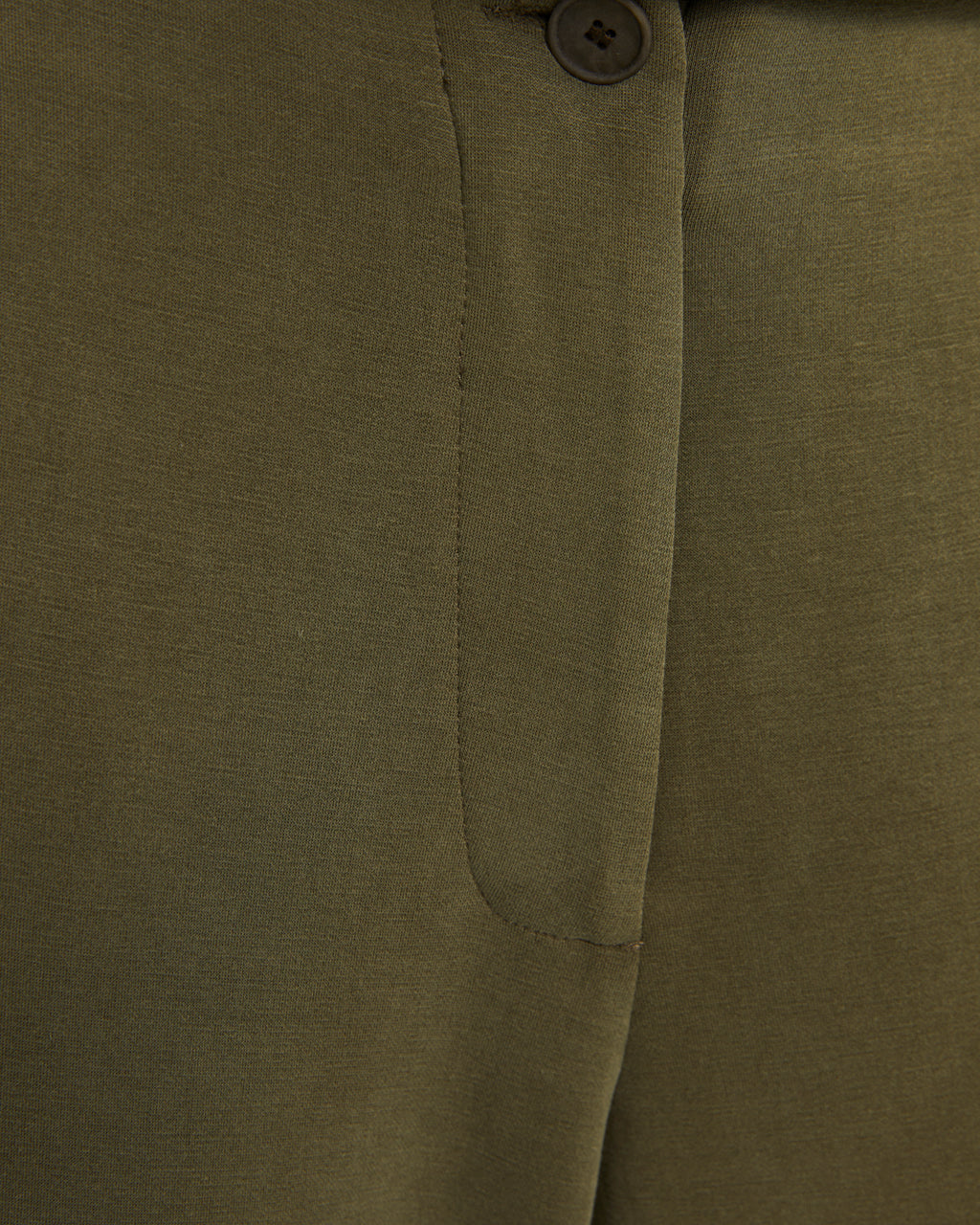 Pantalon large en tricot pour femme avec taille élastique