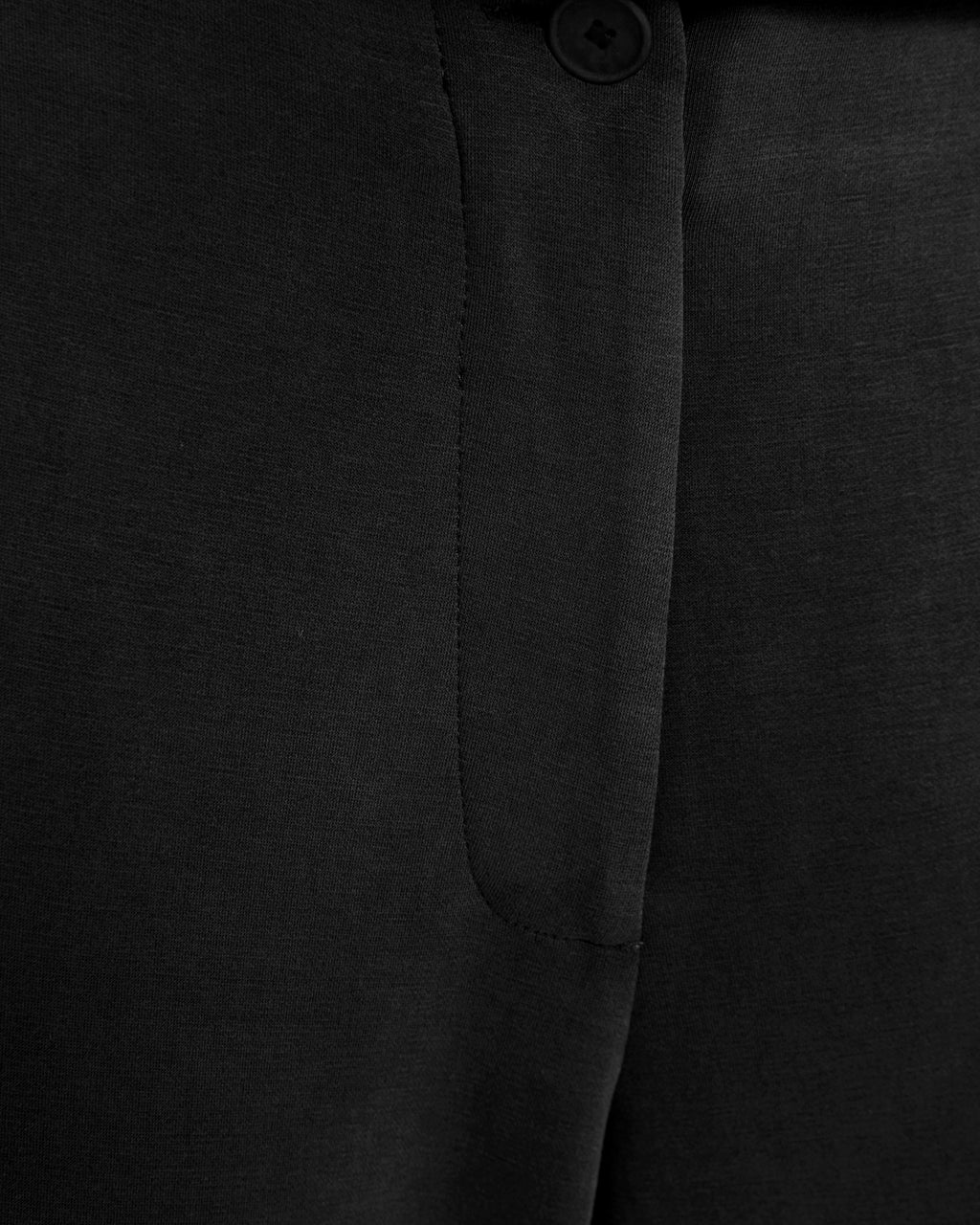 Pantalon large en tricot pour femme avec taille élastique
