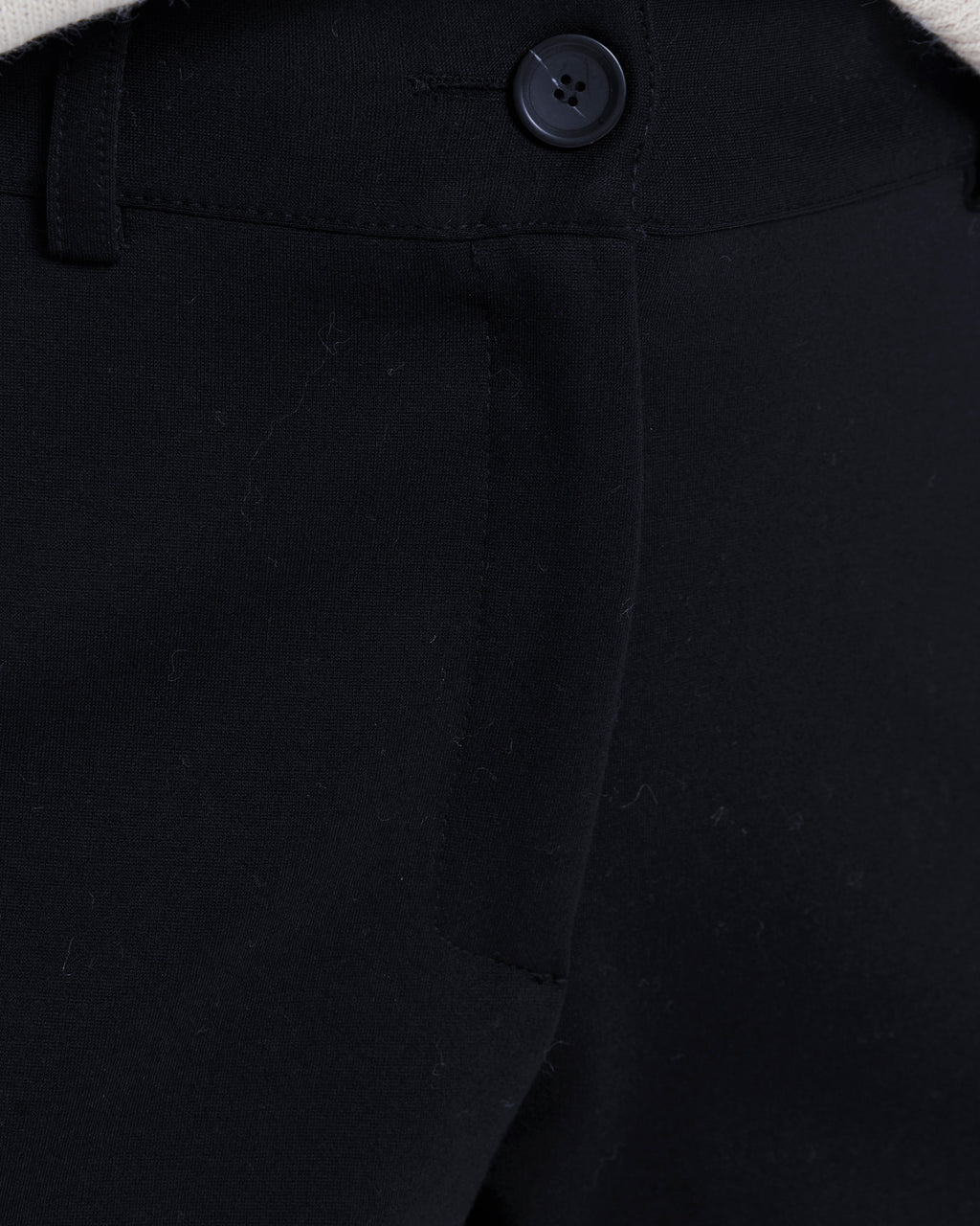 Pantalón recto de mujer punto roma cintura elástica