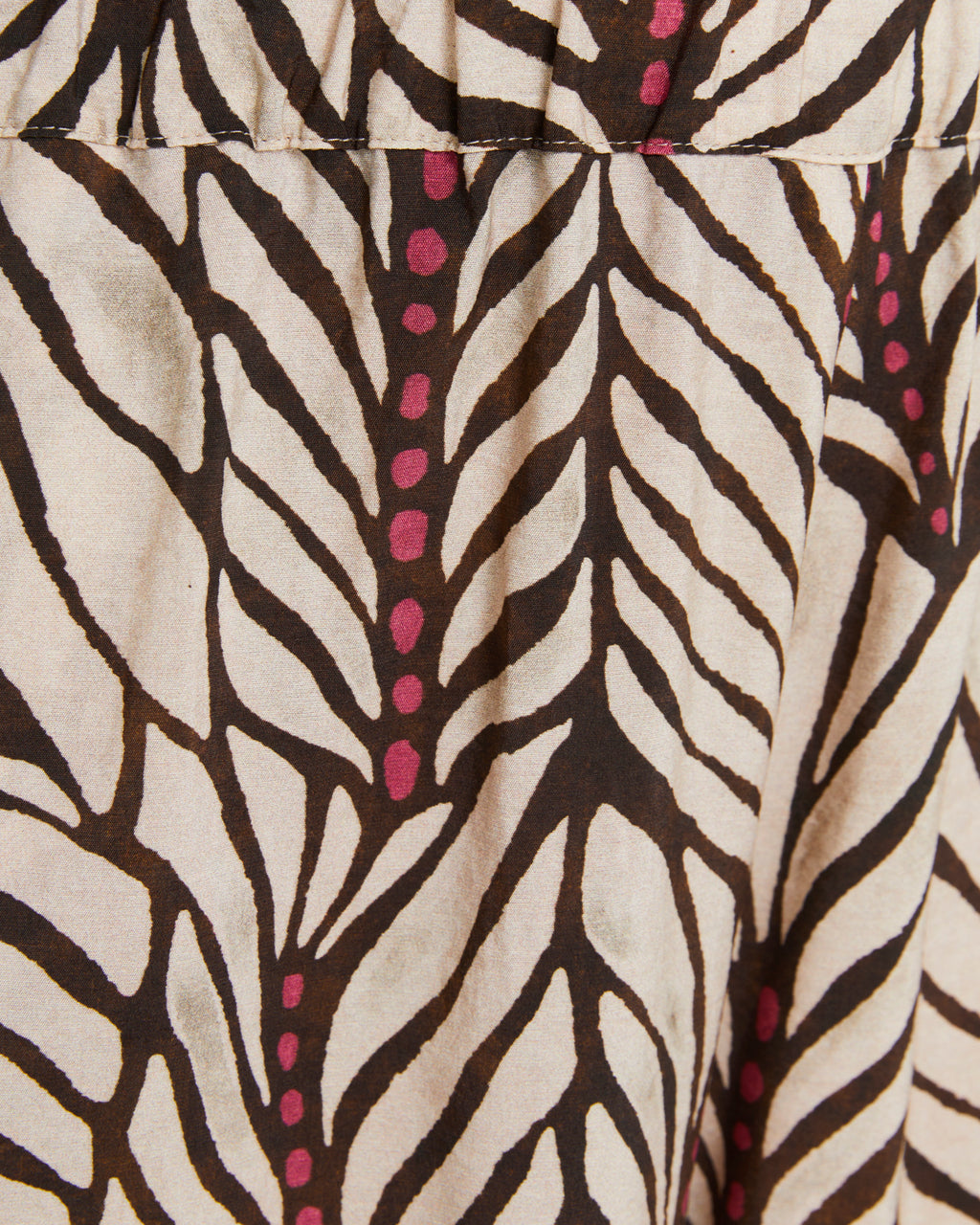 Pantalón ancho de mujer estampado cintura elástica