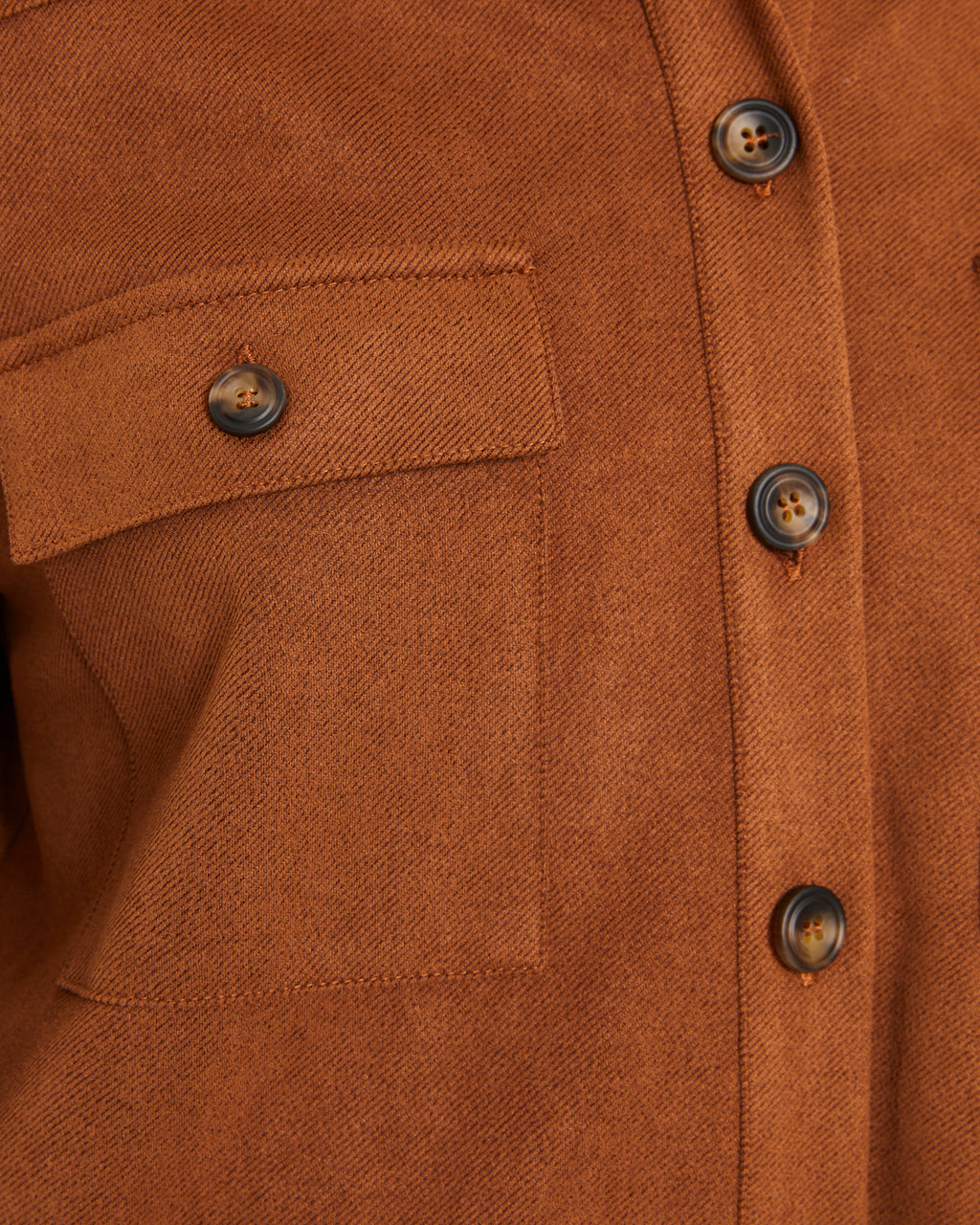 Veste surchemise effet daim pour femme