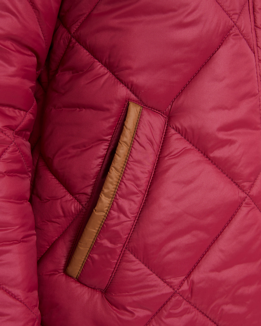 Plumífero de mujer con capucha desmontable y bolsillos