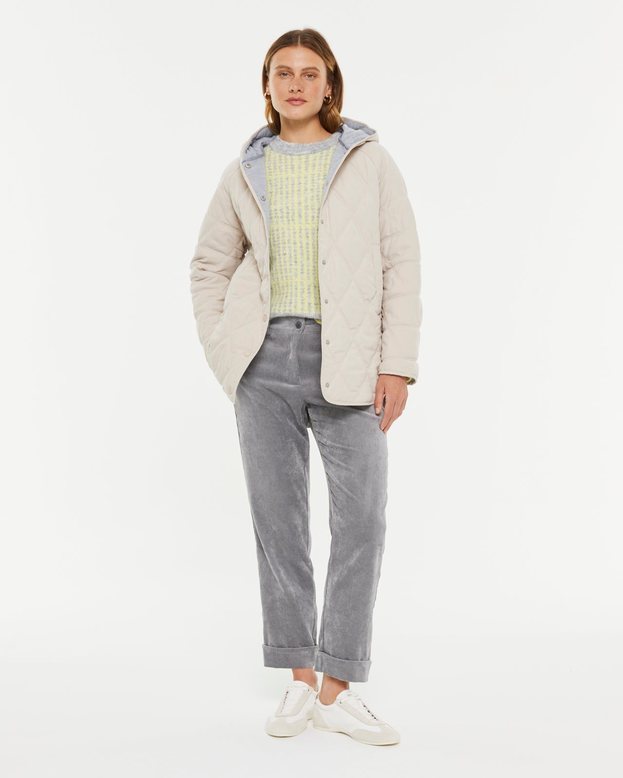 Parka de mujer acolchada con capucha
