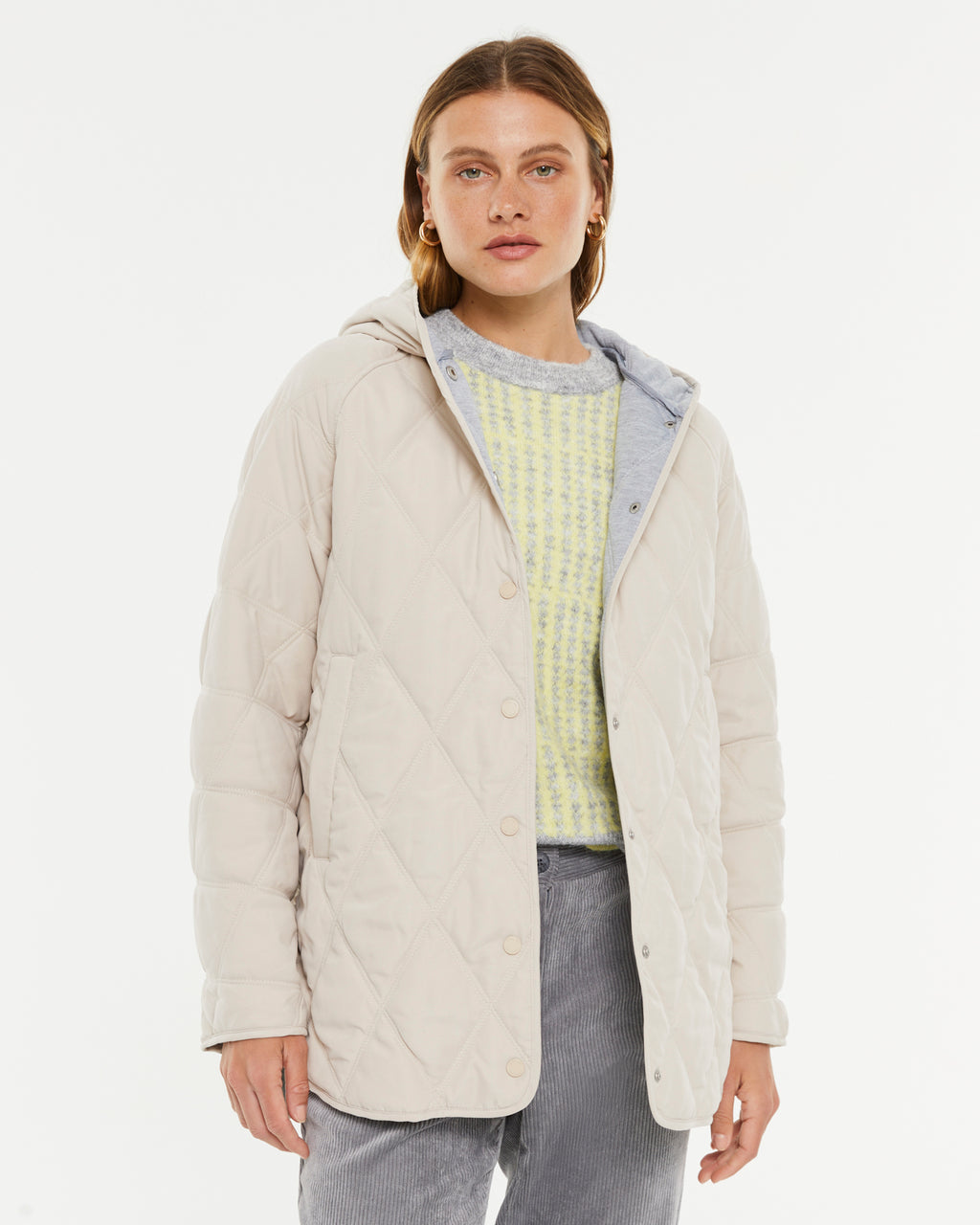 Parka de mujer acolchada con capucha
