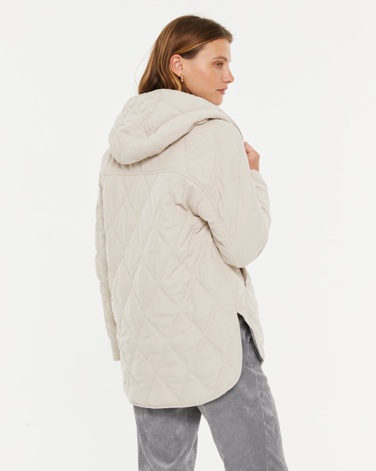 Parka de mujer acolchada con capucha