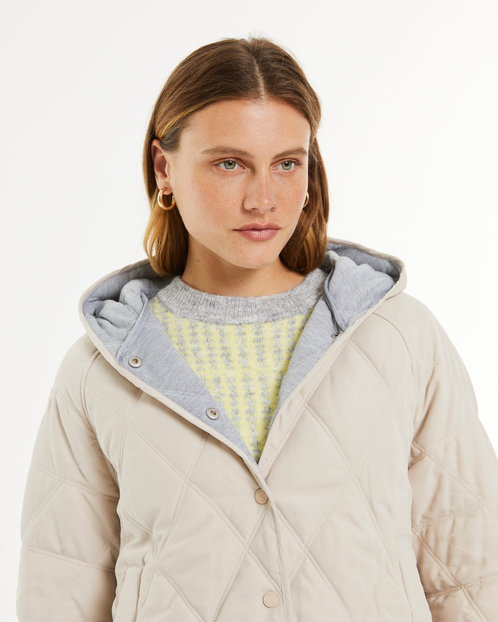 Parka de mujer acolchada con capucha