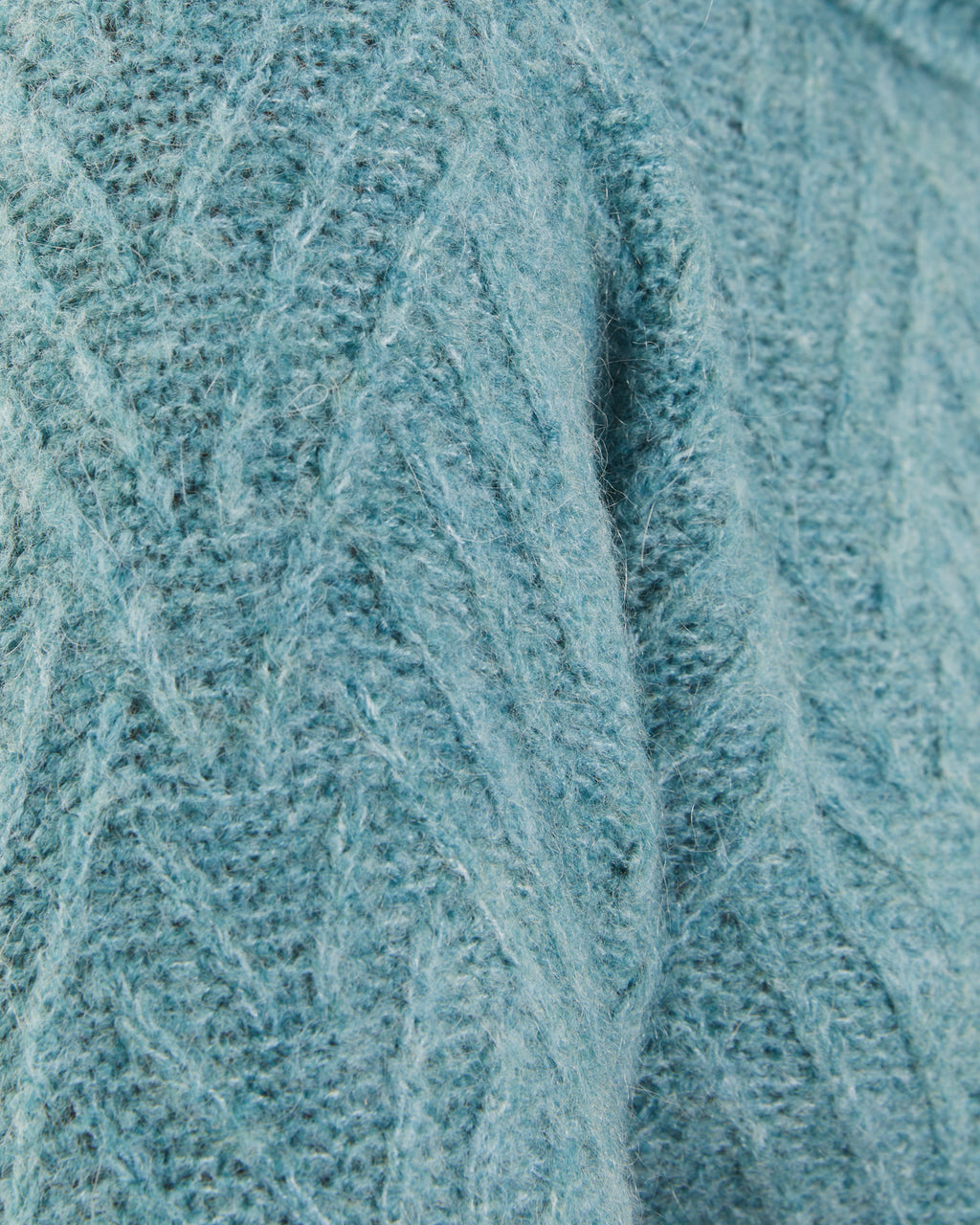 Jersey de mujer punto fantasía cuello alto manga larga