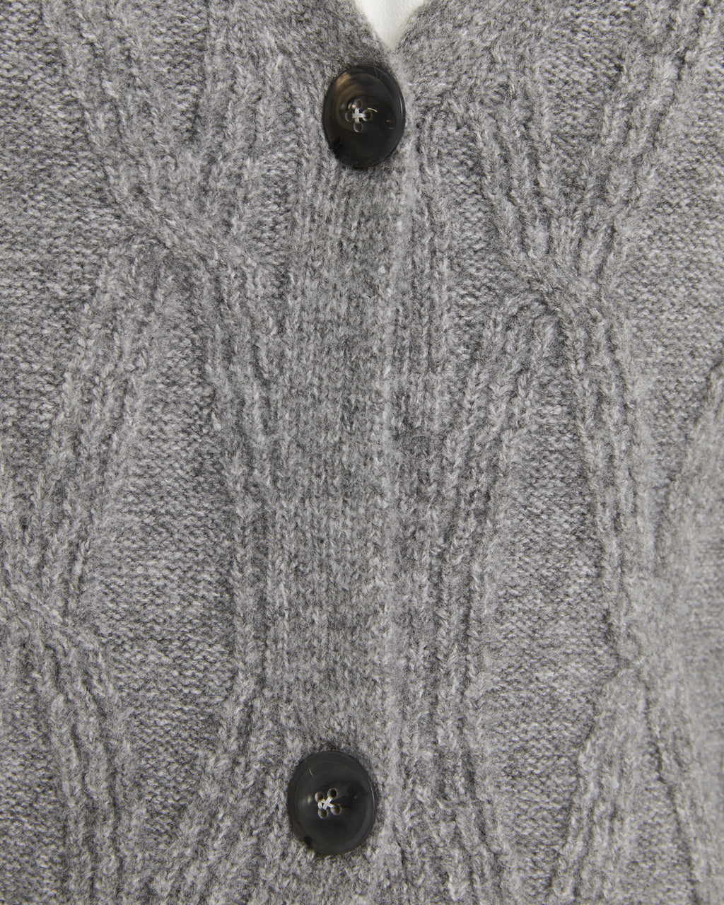 Cardigan de mujer punto fantasía rombos cuello pico