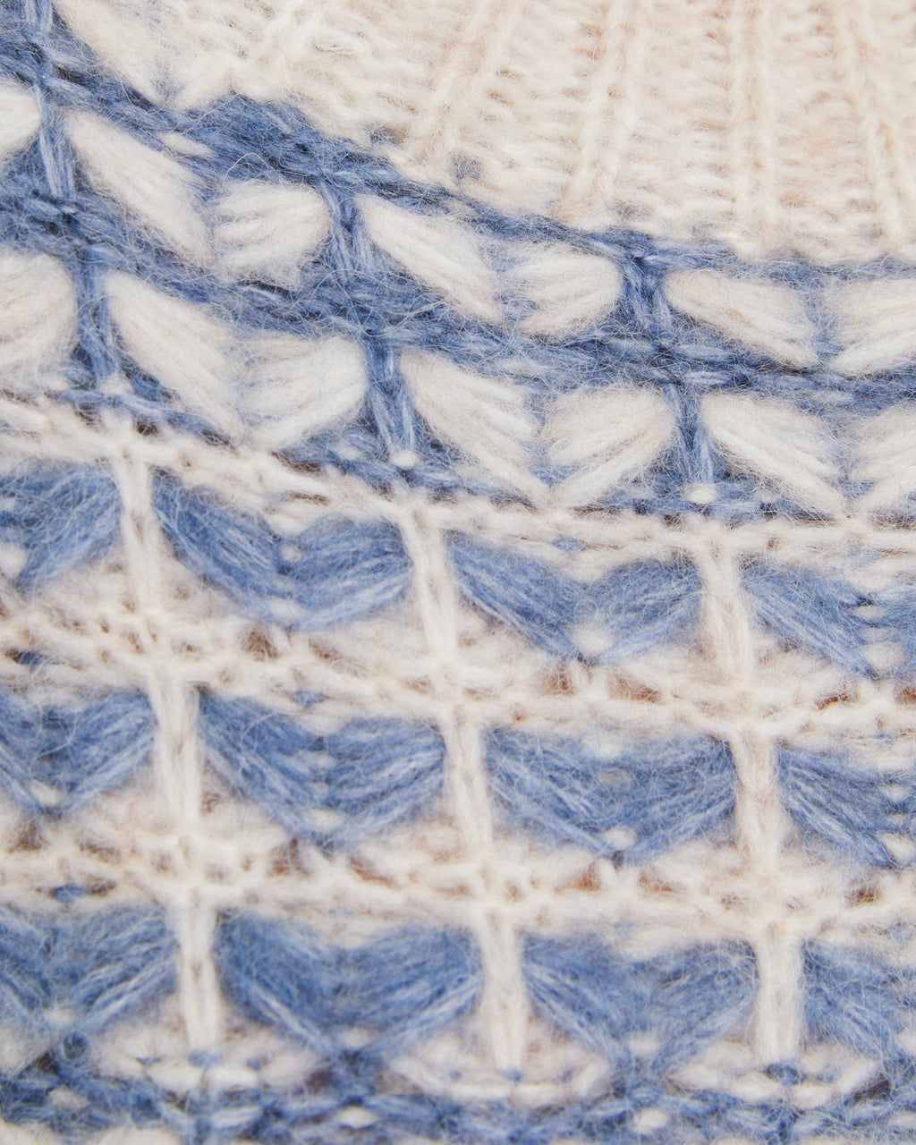 Jersey de mujer punto fantasía manga larga cuello redondo