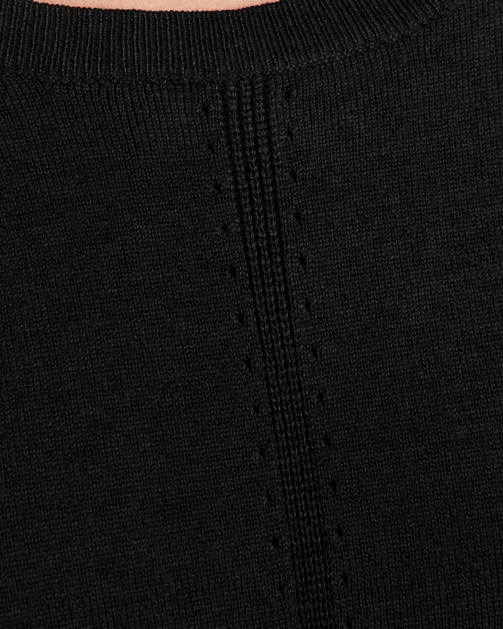 Jersey de mujer punto liso manga larga cuello redondo