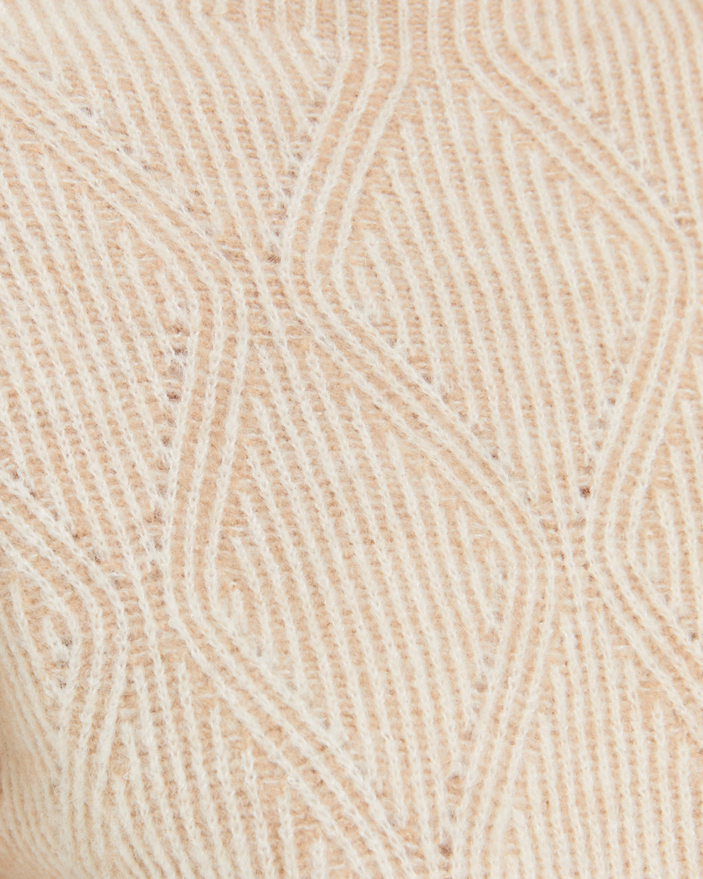 Jersey de mujer punto fantasía manga larga cuello redondo