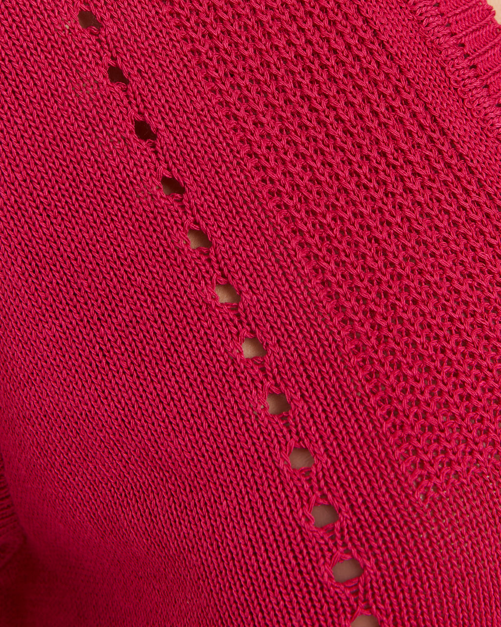 Jersey de mujer cuello pico manga a codo