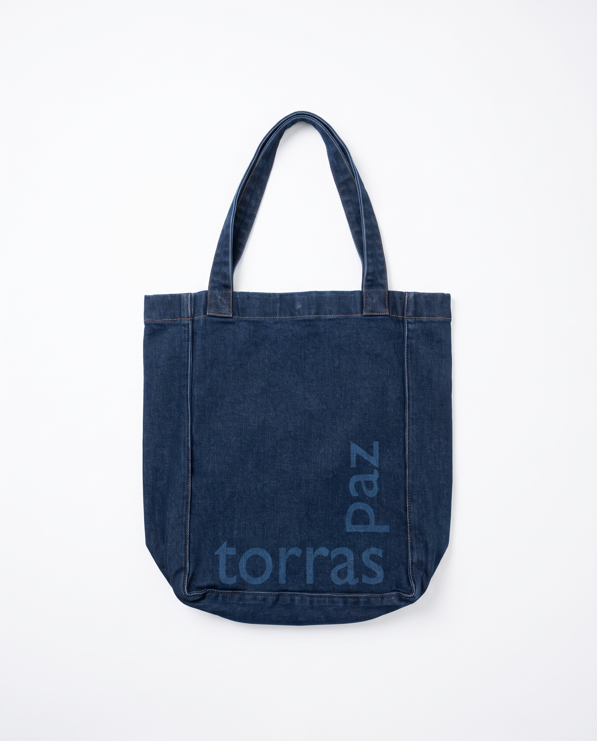 Bolso shopper de mujer denim con logo