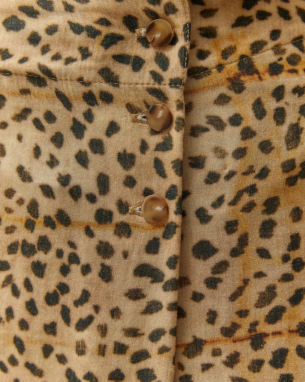 Falda midi estampada animal print cintura elástica