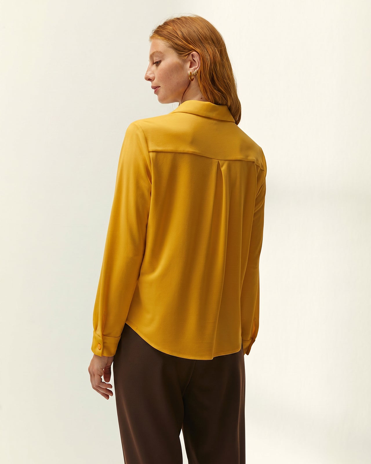 Camisa de mujer básica punto liso