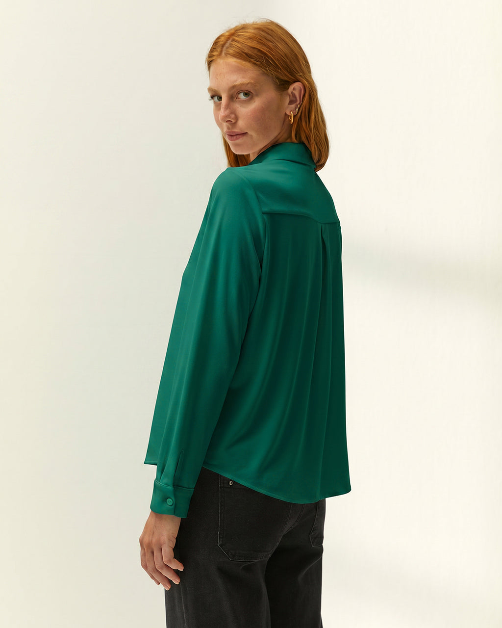 Camisa de mujer básica punto liso