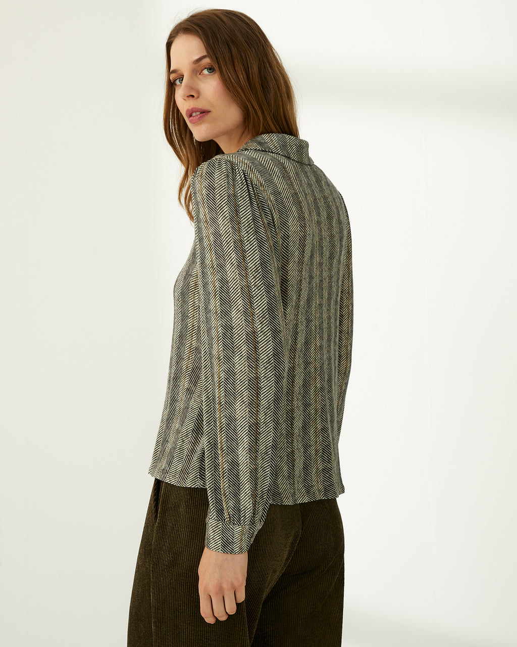 Camisa de mujer punto estampado