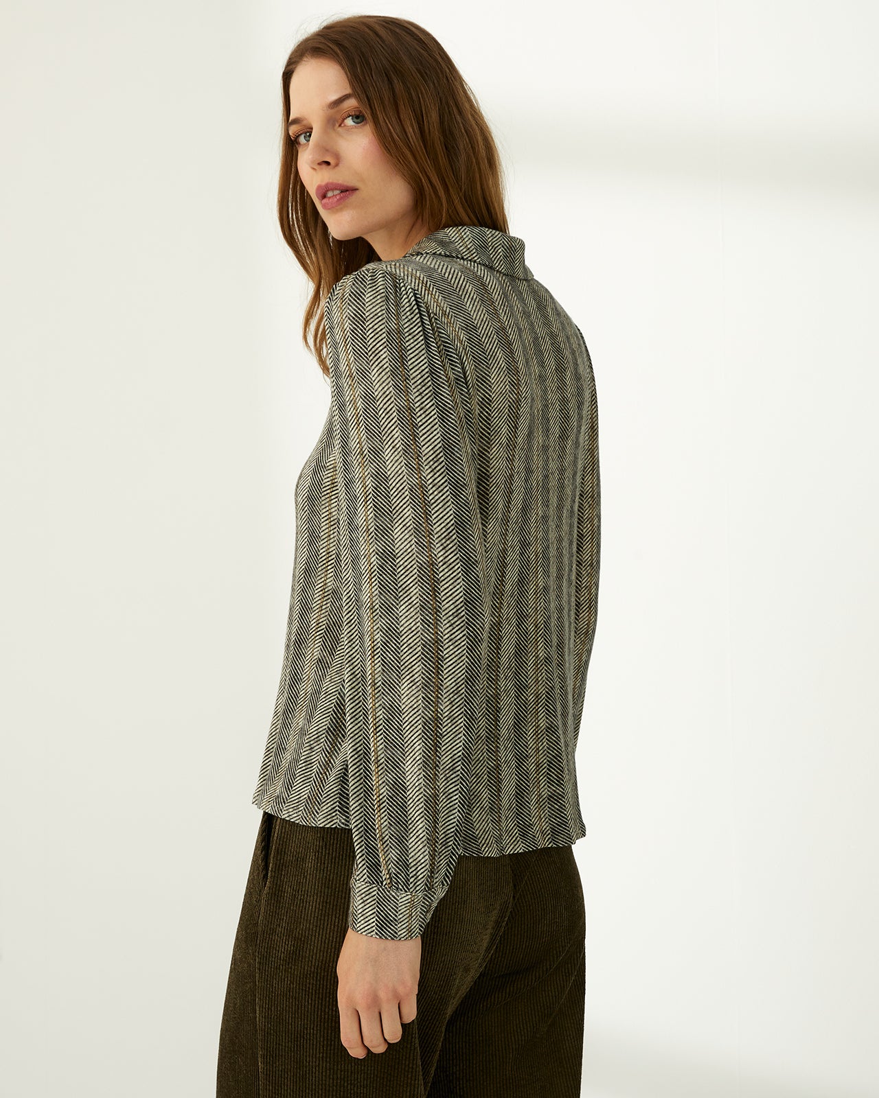 Camisa de mujer punto estampado
