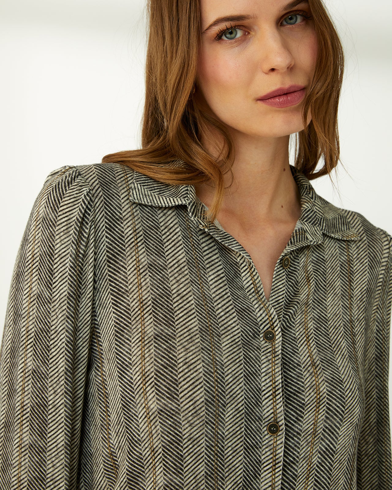 Camisa de mujer punto estampado