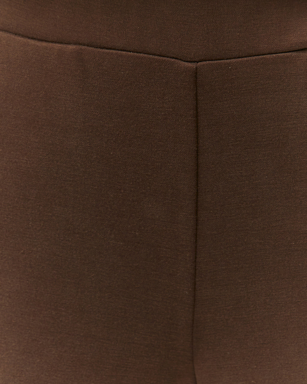 Pantalón recto de mujer punto liso cintura elástica
