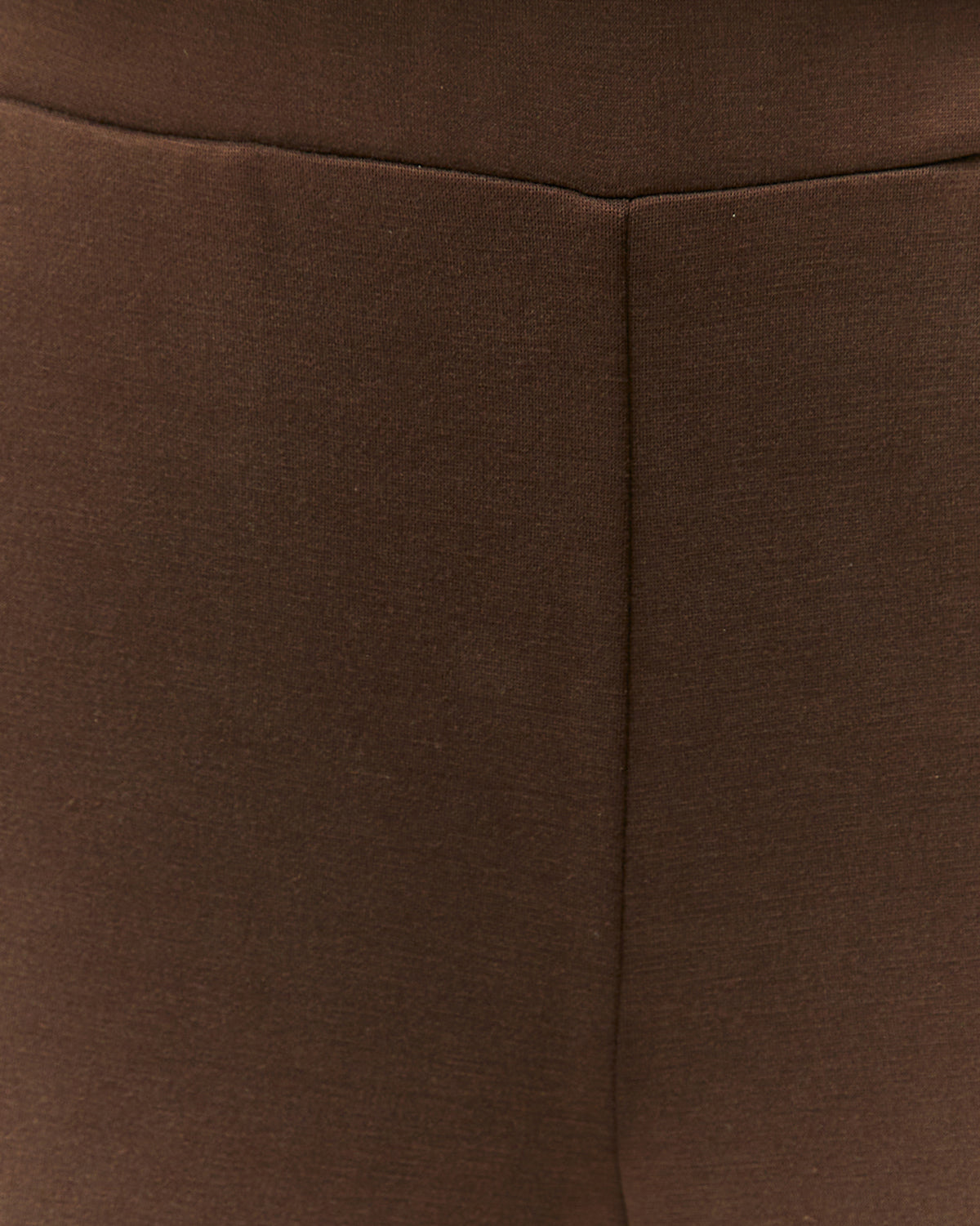 Pantalón recto de mujer punto liso cintura elástica