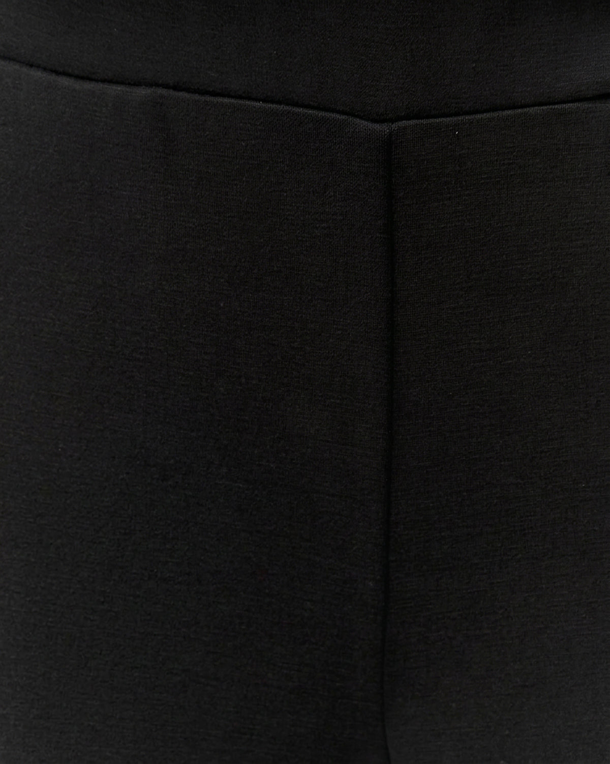 Pantalón recto de mujer punto liso cintura elástica