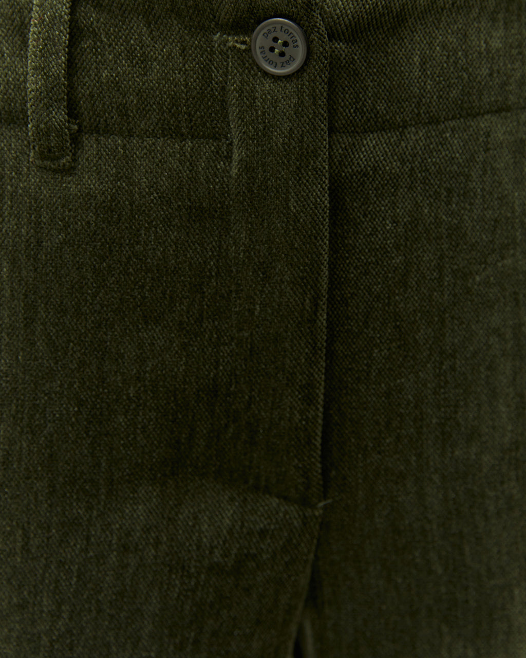 Pantalón recto de mujer efecto ante